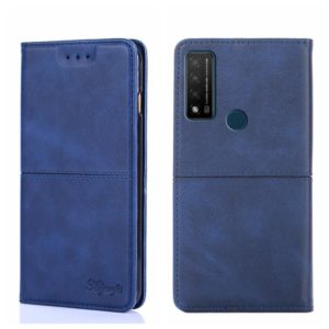 For TCL 20 R 5G/Bremen/20 AX 5G Cow Texture Magnetic Horizontal Flip Leather Phone Case(Blue) (OEM)