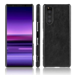 For Sony Xperia 5 II Shockproof Litchi Texture PC + PU Case(Black) (OEM)
