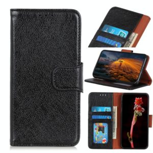 For iPhone SE 2022 / SE 2020 Napa Texture Horizontal Flip Leather Case with Holder & Card Slot & Wallet(Black) (OEM)