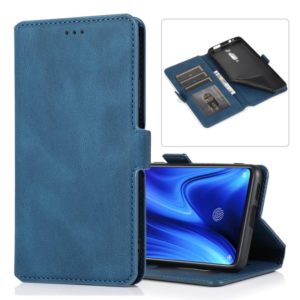 For Xiaomi Redmi K20 Pro Retro Magnetic Closing Clasp Horizontal Flip Leather Case with Holder & Card Slots & Photo Frame & Wallet(Blue) (OEM)