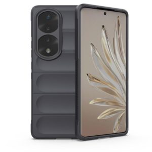 For Honor 70 Pro 5G Magic Shield TPU + Flannel Phone Case(Dark Grey) (OEM)