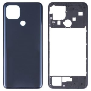 For OPPO A15/A15S/A35 Battery Back Cover with Middle Frame (Black) (OEM)