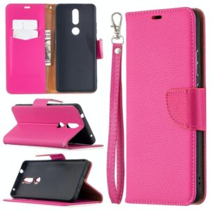 For Nokia 2.4 Litchi Texture Pure Color Horizontal Flip Leather Case with Holder & Card Slots & Wallet & Lanyard(Rose Red) (OEM)