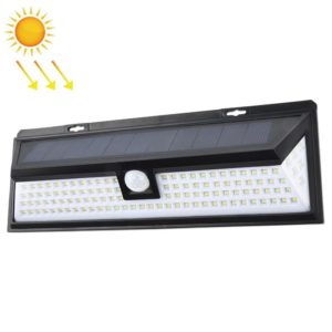 TG-TY00401 118 LED Solar 3-Sides Floodlit Motion Sensing Wall Light Outdoor Garden Corridor Street Light (OEM)