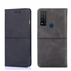 For TCL 20 R 5G/Bremen/20 AX 5G Cow Texture Magnetic Horizontal Flip Leather Phone Case(Black) (OEM)