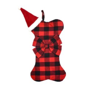 Home Christmas Decoration Pendant Children Candy Gift Bag(Black) (OEM)