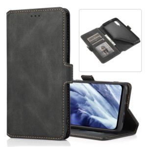 For Xiaomi Mi 9 Pro Retro Magnetic Closing Clasp Horizontal Flip Leather Case with Holder & Card Slots & Photo Frame & Wallet(Black) (OEM)