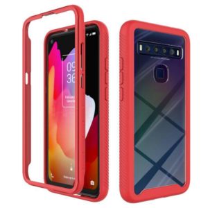 For TCL 10L Starry Sky Solid Color Series Shockproof PC + TPU Case(Red) (OEM)