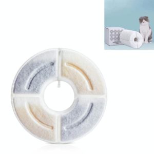 Round Pet Automatic Water Dispenser Filter Core High Iodine Value Coconut Shell Activated Carbon Filter Cotton, Specification: 6 PCS/Box (OEM)