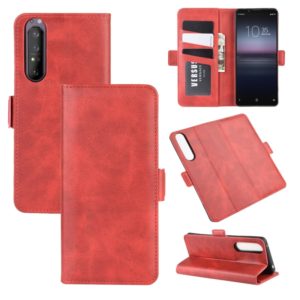 For Sony Xperia 1 II Dual-side Magnetic Buckle Horizontal Flip Leather Case with Holder & Card Slots & Wallet(Red) (OEM)