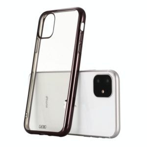 For iPhone 11 GEBEI Plating TPU Shockproof Protective Case(Black) (GEBEI) (OEM)