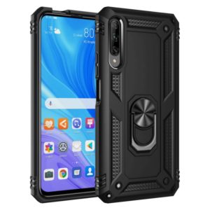 For Huawei Y9s Shockproof TPU + PC Protective Case with 360 Degree Rotating Holder(Black) (OEM)