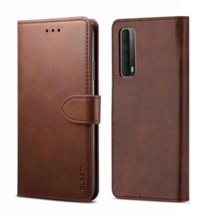 For Huawei P Smart 2021 GUSSIM GS-001 Business Style Horizontal Flip Skin Feel PU Leather Case with Holder & Card Slots & Wallet & Photo Frame(Brown) (GUSSIM) (OEM)
