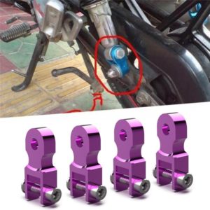 2 Pairs Shock Absorber Extender Height Extension for Motorcycle Scooter, Size: Large(Purple) (OEM)