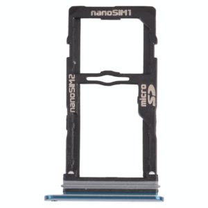 Nano SIM Card Tray + Nano SIM Card Tray / Micro SD Card Tray for LG G8S ThinQ LMG810, LM-G810, LMG810EAW (Blue) (OEM)