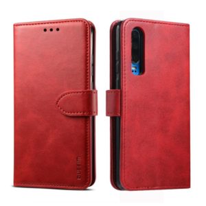 For Huawei P30 GUSSIM Business Style Horizontal Flip Leather Case with Holder & Card Slots & Wallet(Red) (GUSSIM) (OEM)
