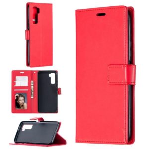 For Huawei P40 Lite 5G Crazy Horse Texture Horizontal Flip Leather Case with Holder & Card Slots & Wallet & Photo Frame(Red) (OEM)