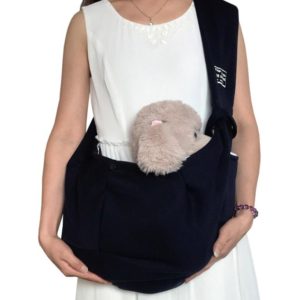 Pet Outing Carrier Bag Cotton Messenger Shoulder Bag, Colour: Dark blue (OEM)