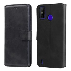 For Tecno Spark 6 Go Classic Calf Texture PU + TPU Horizontal Flip Leather Case with Holder & Card Slots & Wallet(Black) (OEM)