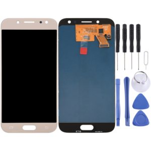 Original Super AMOLED LCD Screen for Galaxy J5 (2017)/J5 Pro 2017, J530F/DS, J530Y/DS with Digitizer Full Assembly (Gold) (OEM)
