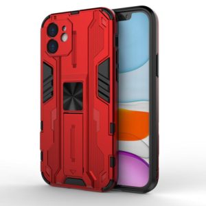 For iPhone 12 Pro Max Supersonic PC + TPU Shock-proof Protective Case with Holder(Red) (OEM)