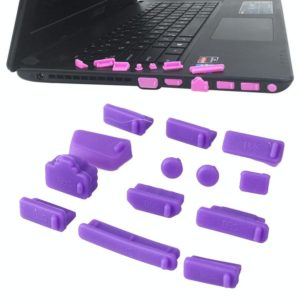 13 in 1 Universal Silicone Anti-Dust Plugs for Laptop(Purple) (OEM)