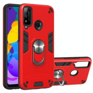 For Huawei Honor Play 4T 2 in 1 Armour Series PC + TPU Protective Case with Ring Holder(Red) (OEM)