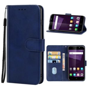Leather Phone Case For ZTE Blade A6 Premium(Blue) (OEM)