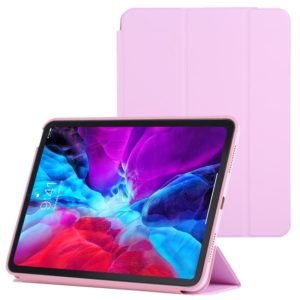 3-fold Horizontal Flip Smart Leather Case with Sleep / Wake-up Function & Holder For iPad Air 2022 / 2020 10.9(Pink) (OEM)