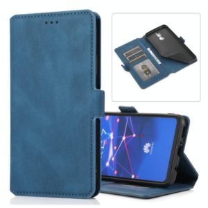 For Huawei Mate 20 Lite Retro Magnetic Closing Clasp Horizontal Flip Leather Case with Holder & Card Slots & Photo Frame & Wallet(Navy Blue) (OEM)