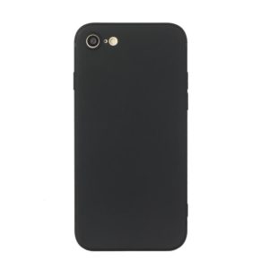Straight Edge Solid Color TPU Shockproof Case For iPhone 6(Black) (OEM)