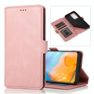 For Huawei P40 Pro+ Retro Magnetic Closing Clasp Horizontal Flip Leather Case with Holder & Card Slots & Photo Frame & Wallet(Rose Gold) (OEM)