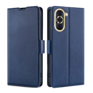 For Huawei nova 10 Ultra-thin Voltage Side Buckle Horizontal Flip Leather Phone Case(Blue) (OEM)
