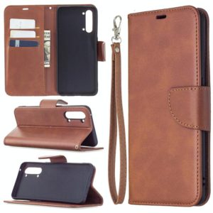 For OPPO Find X2 Lite Retro Lambskin Texture Pure Color Horizontal Flip PU Leather Case with Holder & Card Slots & Wallet & Lanyard(Brown) (OEM)