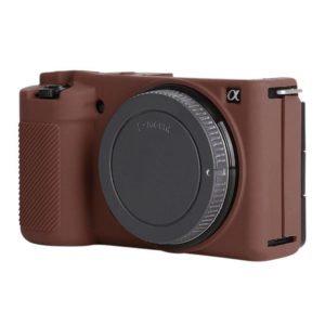 For Sony ZV-E10 Soft Silicone Protective Case (Coffee) (OEM)