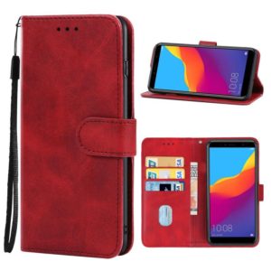 Leather Phone Case For Honor 7A Pro(Red) (OEM)