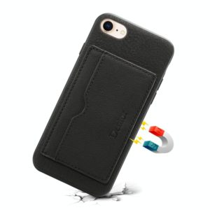 For iPhone 7 / 8 Denior V3 Luxury Car Cowhide Leather Protective Case with Holder & Card Slot(Black) (Denior) (OEM)