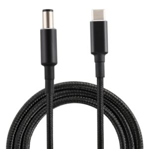 PD 100W 7.4 x 0.6mm Male to USB-C / Type-C Male Nylon Weave Power Charge Cable for HP, Cable Length: 1.7m (OEM)
