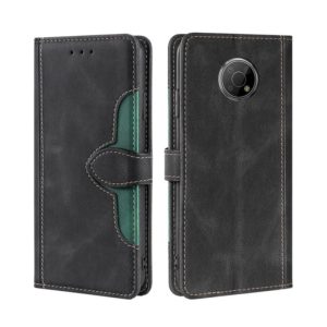 For Nokia G300 Skin Feel Straw Hat Magnetic Buckle Leather Phone Case(Black) (OEM)