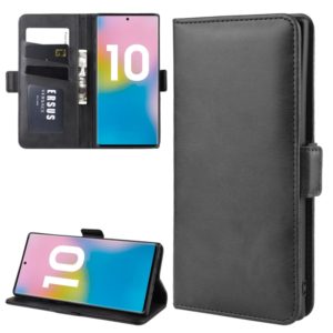 Dual-side Magnetic Buckle Horizontal Flip Leather Case for Galaxy Note 10 Pro, with Holder & Card Slots & Wallet & Photo Frame(Black) (OEM)