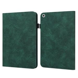 For Lenovo M10 FHD REL Lace Flower Embossing Pattern Horizontal Flip Leather Case with Holder & Card Slots & Wallet & Photo Frame(Green) (OEM)