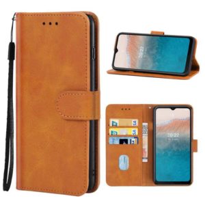 Leather Phone Case For Nokia C21 Plus(Brown) (OEM)