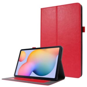 For Samsung Galaxy Tab S8 / Galaxy Tab S7 / SM-870 Crazy Horse Texture Horizontal Flip Leather Case with 2-folding Holder & Card Slot(Red) (OEM)