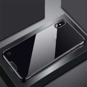 For iPhone X / XS SULADA Borderless Plated PC Protective Case(Black) (SULADA) (OEM)