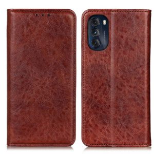 For Motorola Moto G 5G 2022 Magnetic Crazy Horse Texture Horizontal Flip Leather Phone Case(Brown) (OEM)
