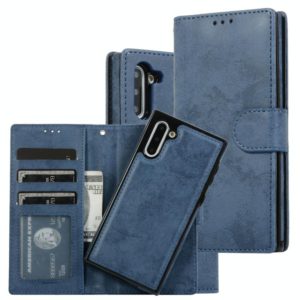 For Samsung Galaxy Note10 Retro 2 in 1 Detachable Magnetic Horizontal Flip TPU + PU Leather Case with Holder & Card Slots & Photo Frame & Wallet(Dark Blue) (OEM)