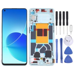 Original LCD Screen For OPPO Reno6 5G PEQM00 CPH2251 Digitizer Full Assembly with Frame (Green) (OEM)
