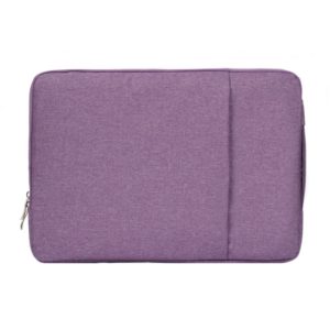 13.3 inch Universal Fashion Soft Laptop Denim Bags Portable Zipper Notebook Laptop Case Pouch for MacBook Air / Pro, Lenovo and other Laptops, Size: 35.5x26.5x2cm (Purple) (OEM)