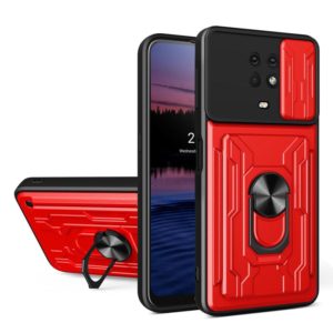 For Nokia G10 Sliding Camshield Card Phone Case(Red) (OEM)