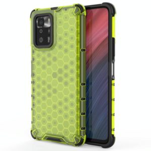 For Xiaomi Redmi Note 10 Pro 5G Shockproof Honeycomb PC + TPU Protective Case(Green) (OEM)
